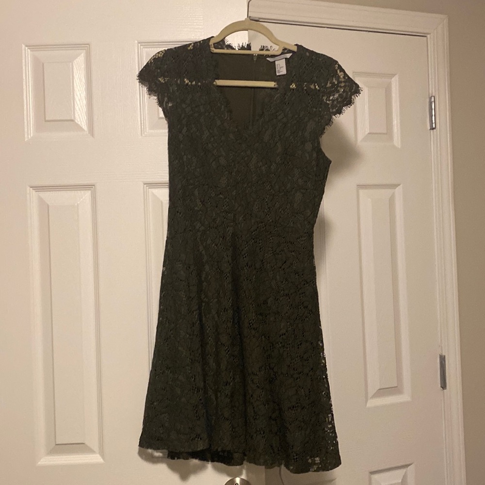 H&M green lace dress